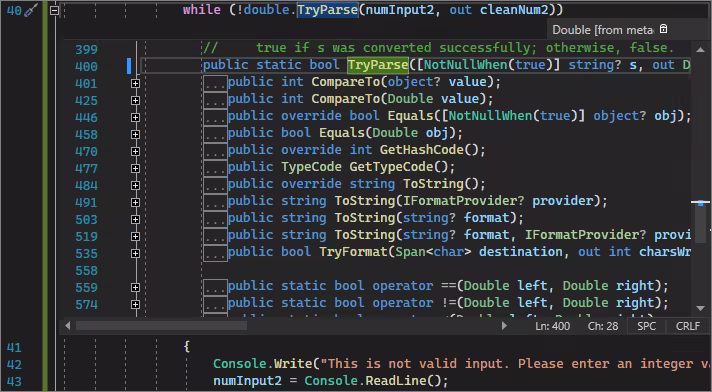 显示“速览定义”窗口的屏幕截图